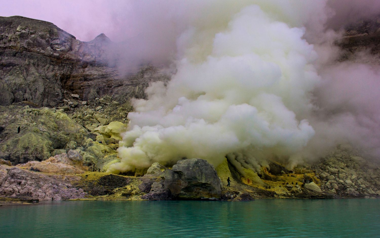 Mount Ijen Volcano: Acid Lake, Blue Fire & Sulfur Mining