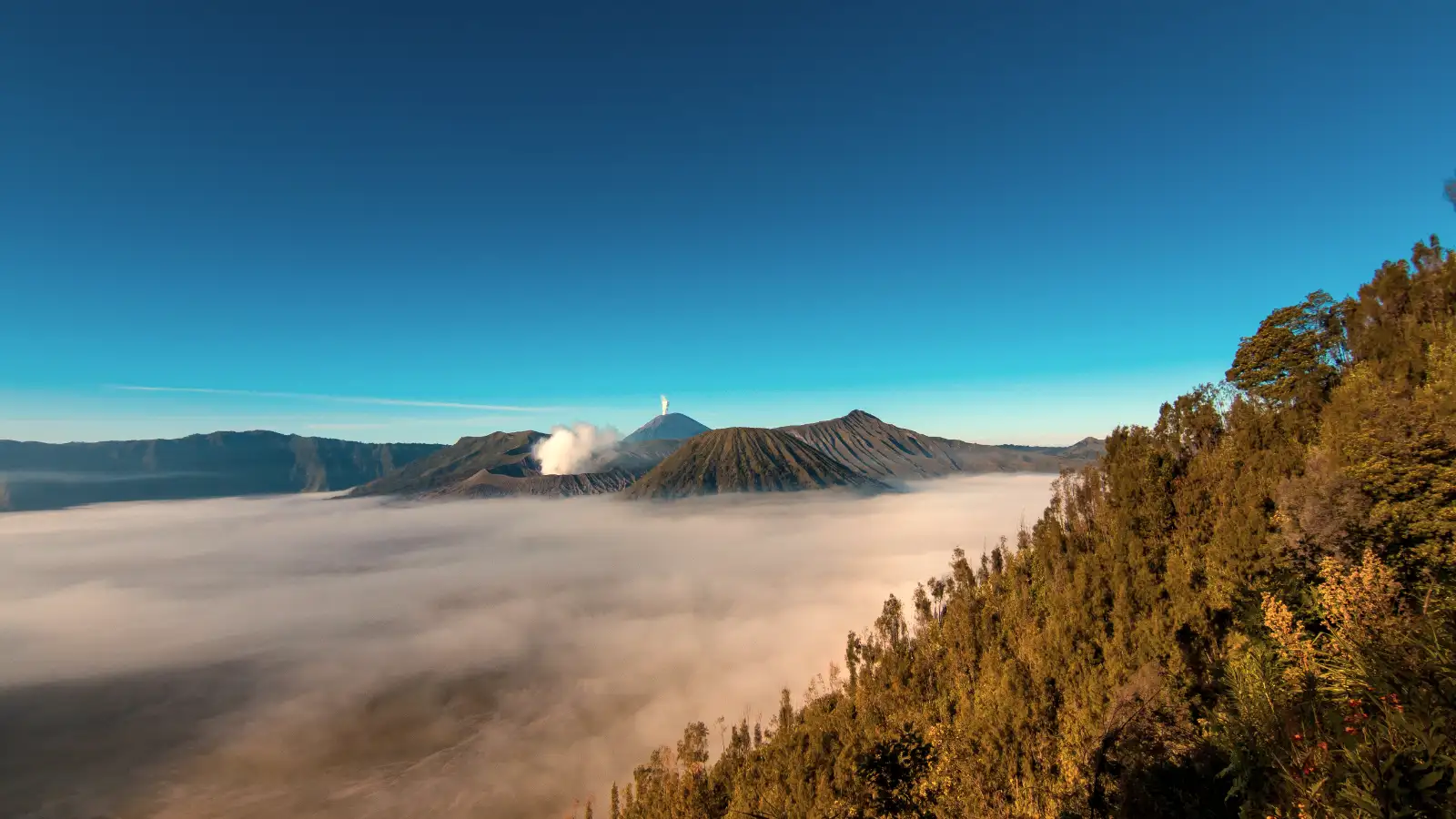 Mount Bromo Sunrise Adventure Stunning sunrise view of Mount Bromo caldera in East Java